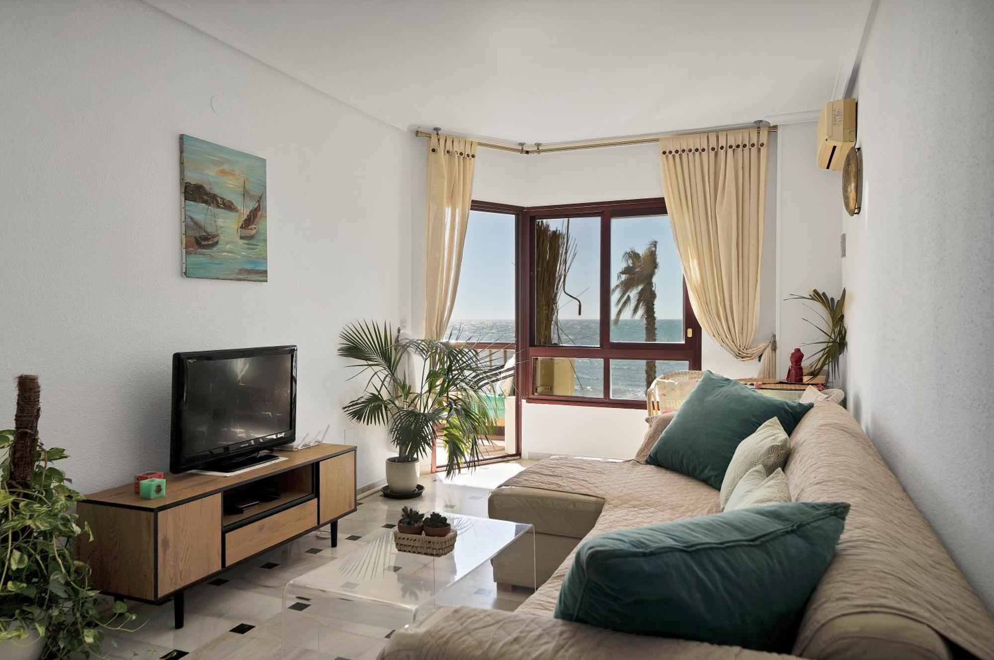 Casa Mar Apartamento Front Beach Con Wifi, Piscina, Padel Y Tenis - Lubina Del Sol Sitio de Calahonda المظهر الخارجي الصورة