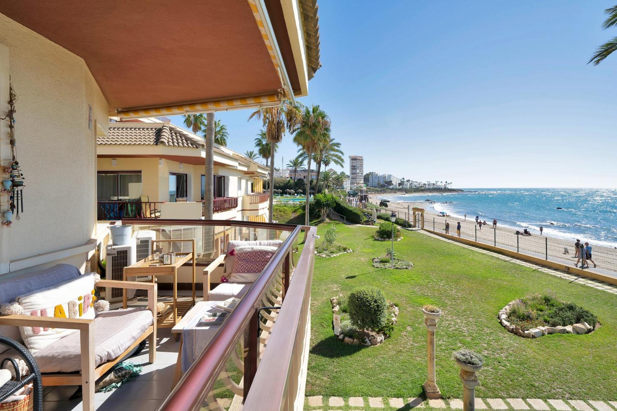 Casa Mar Apartamento Front Beach Con Wifi, Piscina, Padel Y Tenis - Lubina Del Sol Sitio de Calahonda المظهر الخارجي الصورة