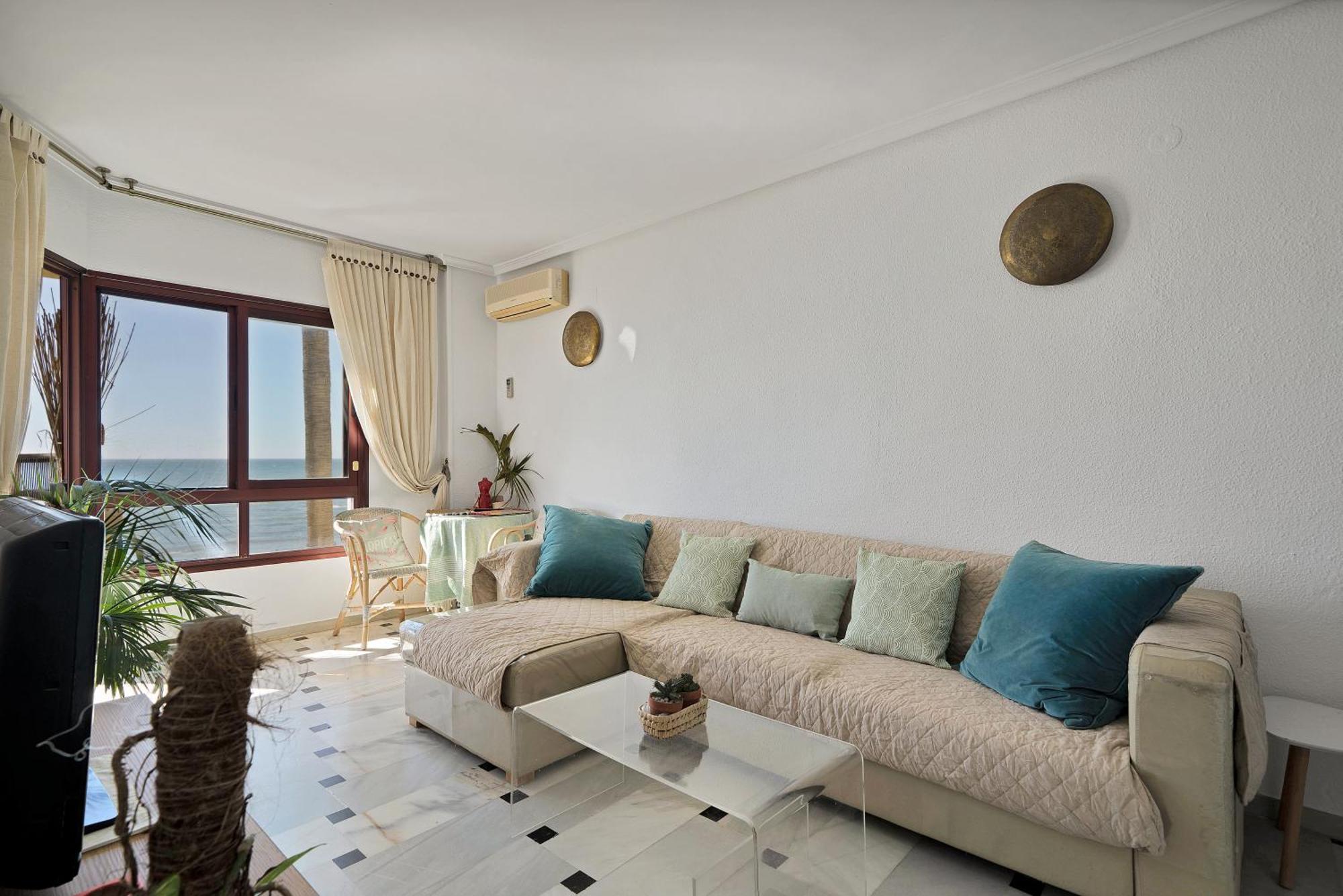 Casa Mar Apartamento Front Beach Con Wifi, Piscina, Padel Y Tenis - Lubina Del Sol Sitio de Calahonda المظهر الخارجي الصورة
