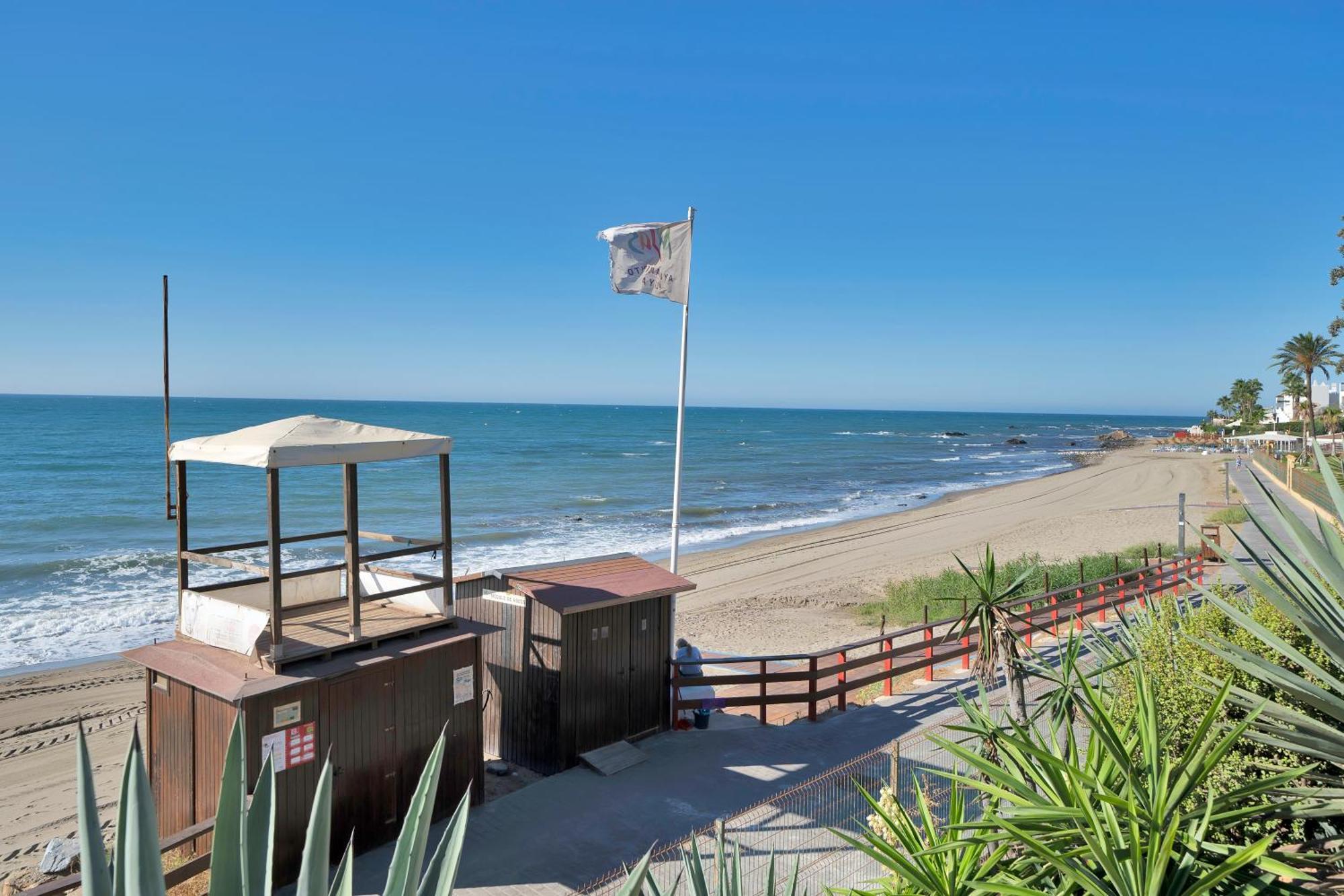 Casa Mar Apartamento Front Beach Con Wifi, Piscina, Padel Y Tenis - Lubina Del Sol Sitio de Calahonda المظهر الخارجي الصورة